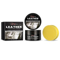 100g beeswax leather cleaning cream bottle and cleaning sponge for leather furniture and bags