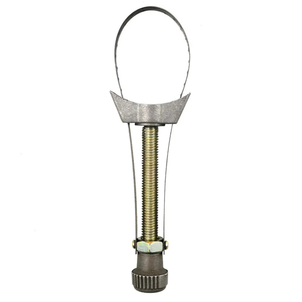 Silver single head hook wrench 12x25mm metric filter wrench in aluminium and iron, 150g