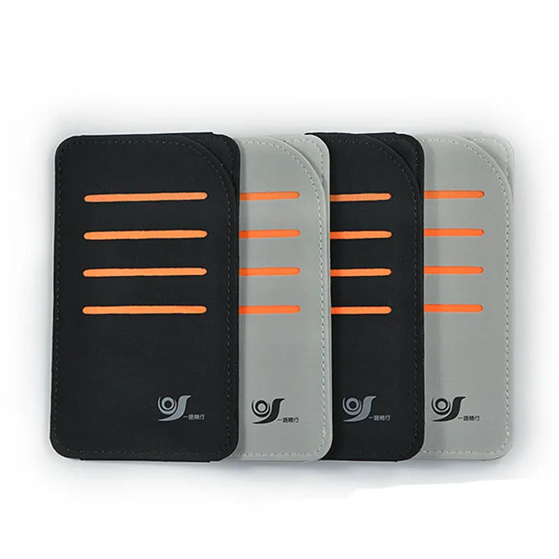 Car sun visor set with four shading panels and vehicle-mounted storage bag in black or grey