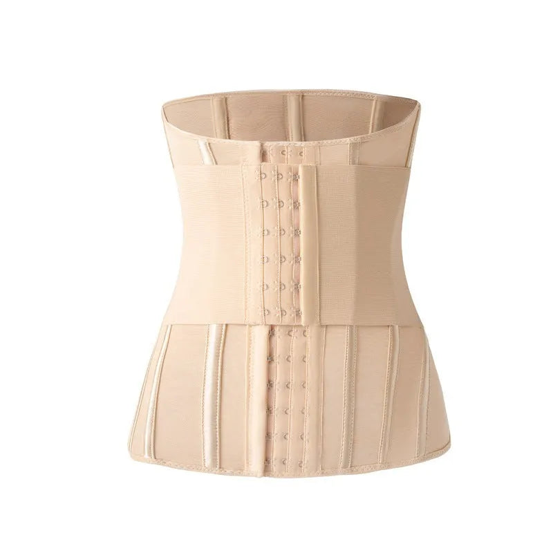 Adjustable nylon belly band waist training belt in black colour with tie closure