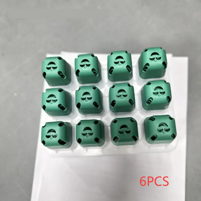 12-hole plastic nursery pot in green, floor-type design, 18.5x14.5x7.5 cm, for seed cultivation