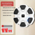 Smart music boxing machine wall target with electronic display and boxing gloves in white or black options