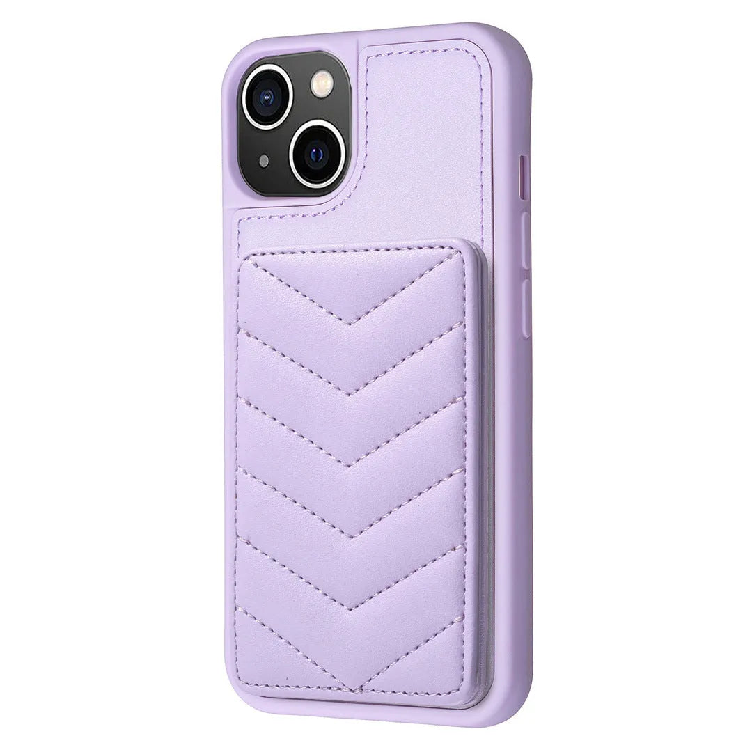 Flip PU leather shoulder crossbody phone case for Apple iPhone in black