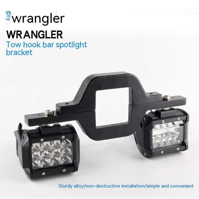 Black aluminium alloy LED reverse lamp bracket for Jeep Wrangler off-road vehicles