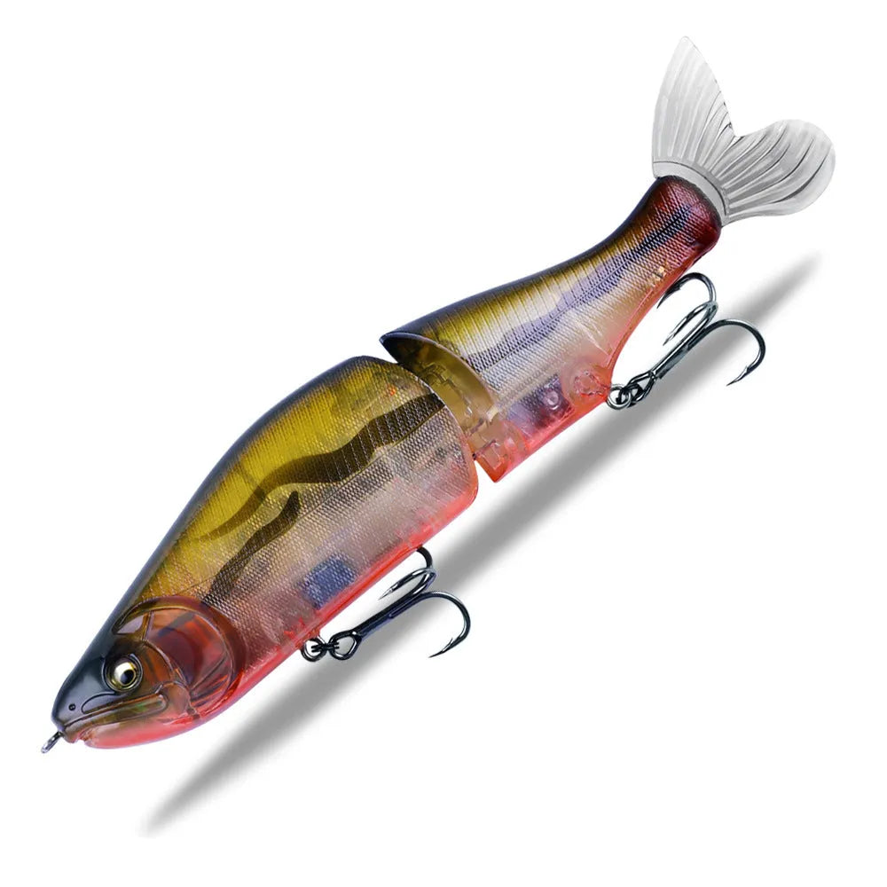 185mm plastic fishing lure for bass with swimming action and multiple colour options
