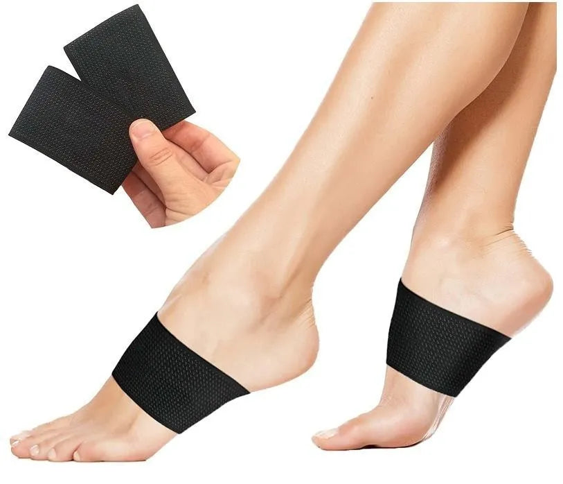 Elastic foot bandage cover with arch support in heart style and ordinary style colours