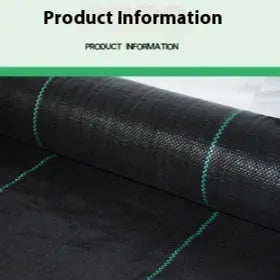 Black PP woven weed barrier mat roll for greenhouse and garden ground cover