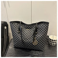 PU shoulder bag in street trend style with visible sewing thread detail