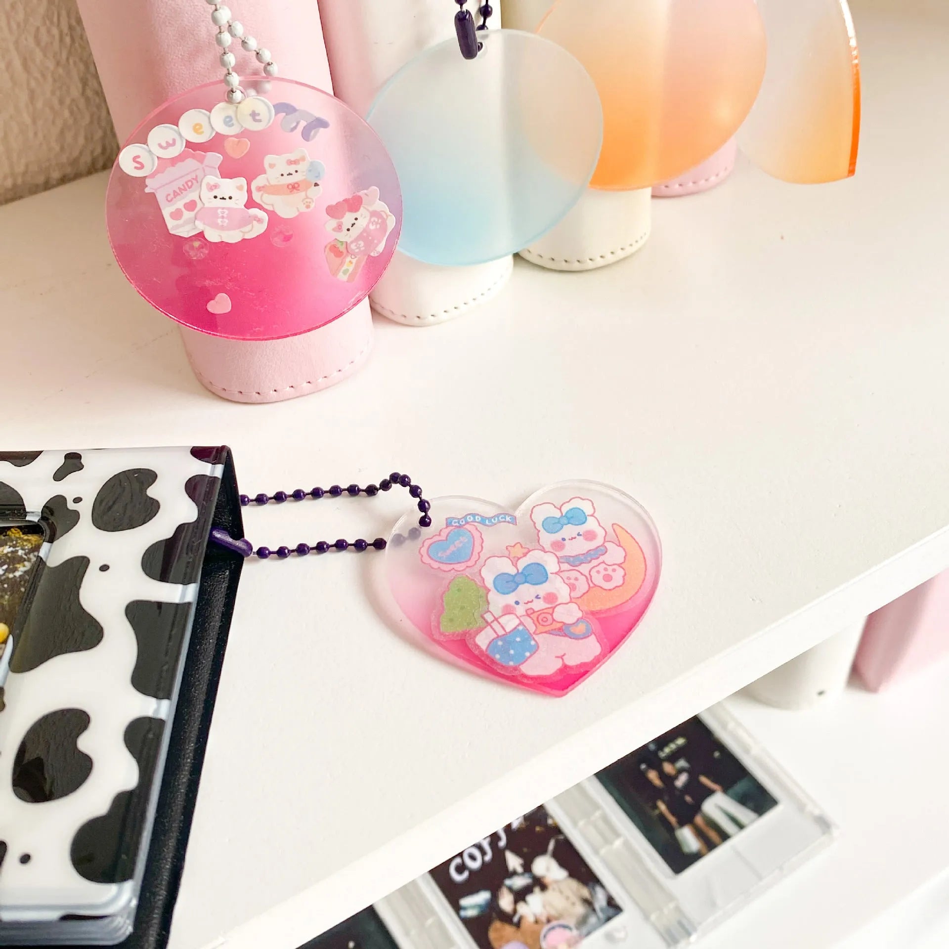 PVC waterproof cartoon stickers for agenda and notebook decoration in four style options