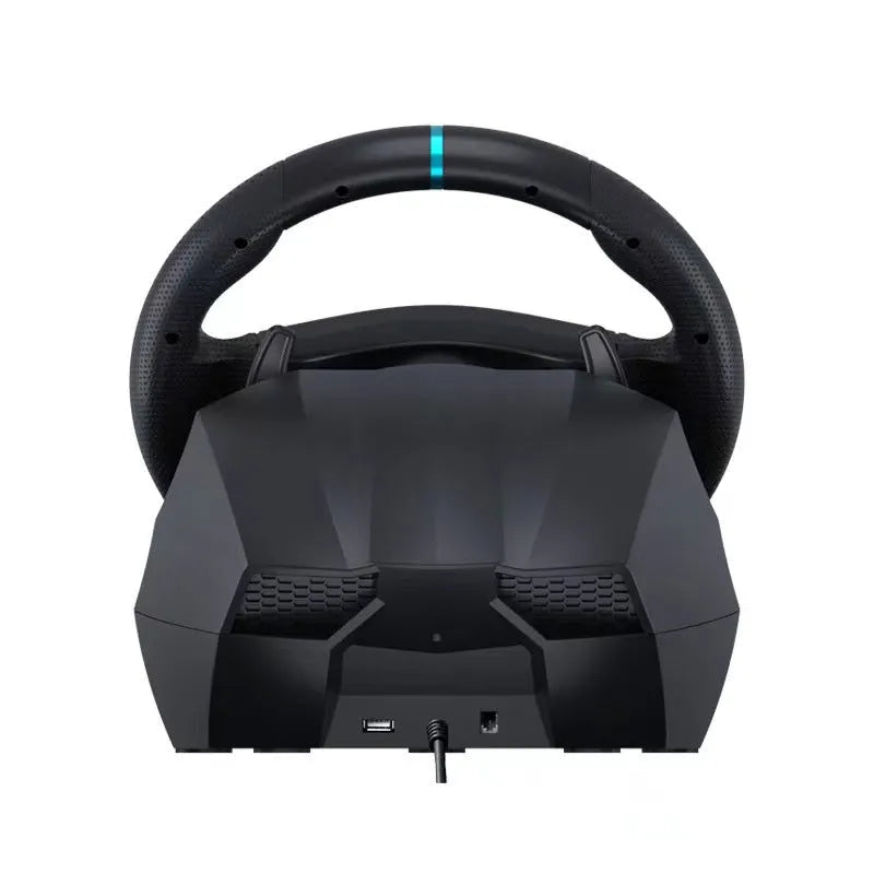 PXNV9 racing game aiming wheel with pedal and gear, USB compatible with PC, PS3, PS4, Xbox One, Switch