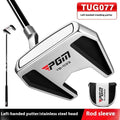 PGM left hand standing putter Silver Black stainless steel head carbon shaft aiming line
