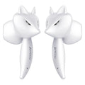 Cartoon fox Bluetooth wireless headset, red and white double stereo earplug with battery display