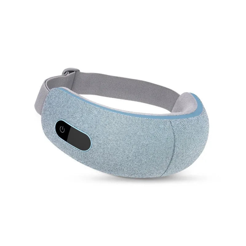 Three-layer airbag USB eye massager in blue or grey with Gaoli Velvet, 205x110x75mm