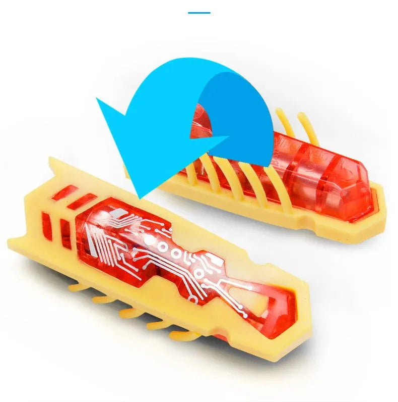 Mini electric bug pet toy with ladybird beetle shape showing angular legs and compact 4.5 cm PVC construction