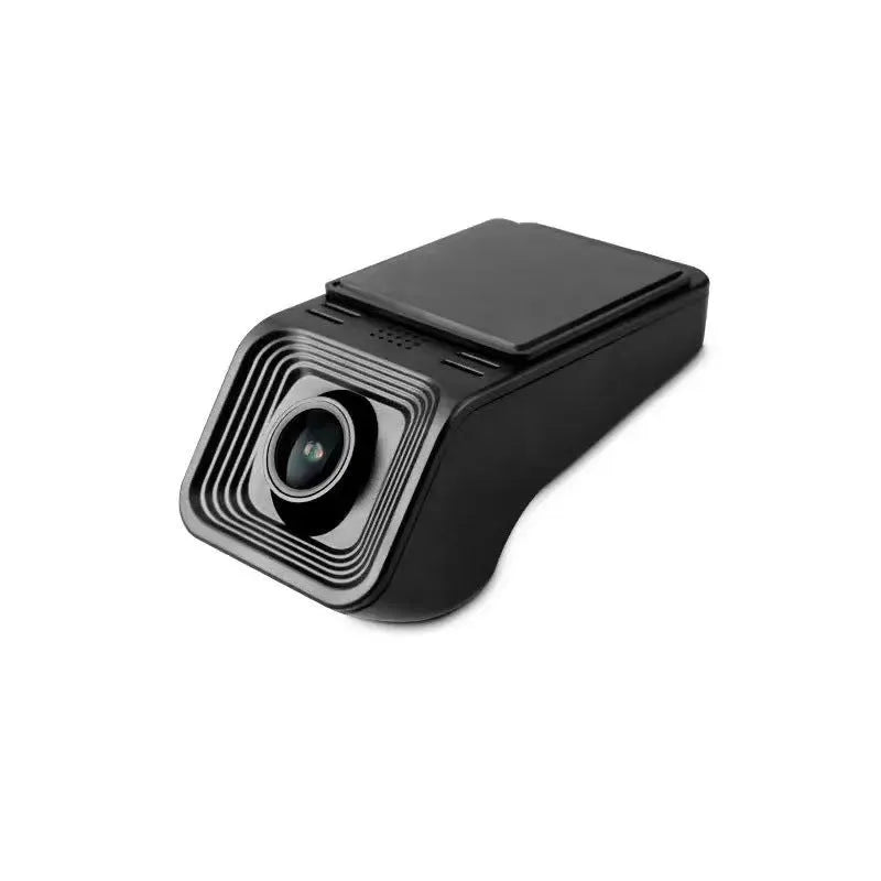 HD night vision car driving recorder dash camera on a windscreen.