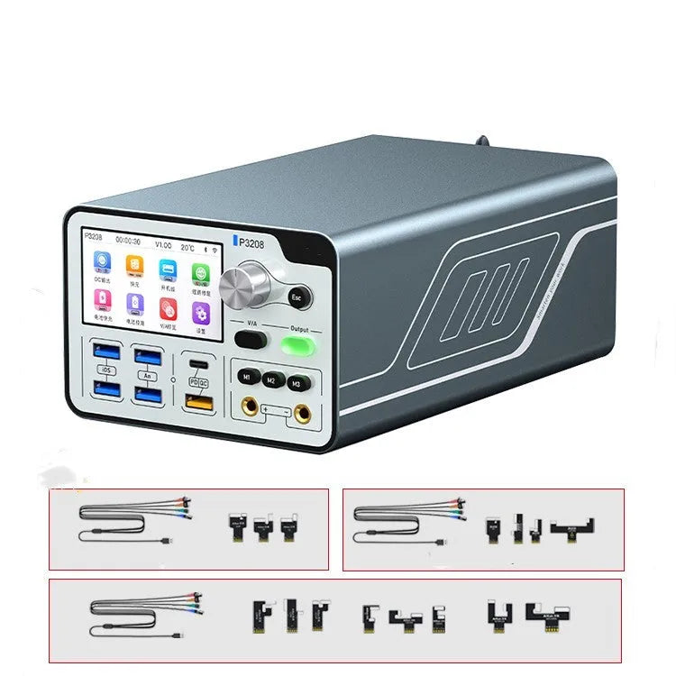 320W intelligent regulated power supply with 3.0-inch display for electronic testing and device maintenance