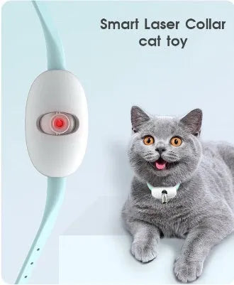 Automatic cat teaser with infrared laser pen light and monochrome PC TPC laser collar for cats