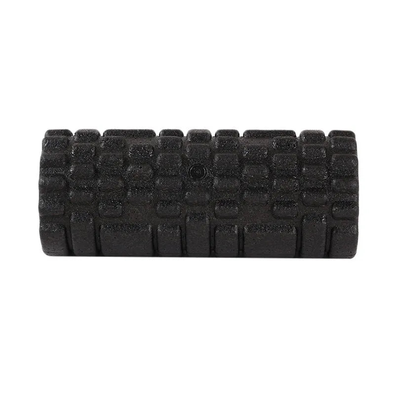 Black hollow EPP foam roller 33cm for Pilates balance and massage