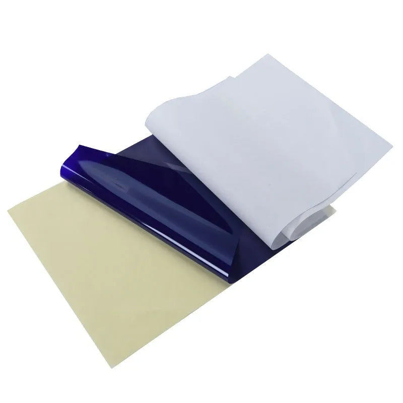 A4 tattoo transfer paper and transfer paste gel for creating tattoo stencils with clear lines