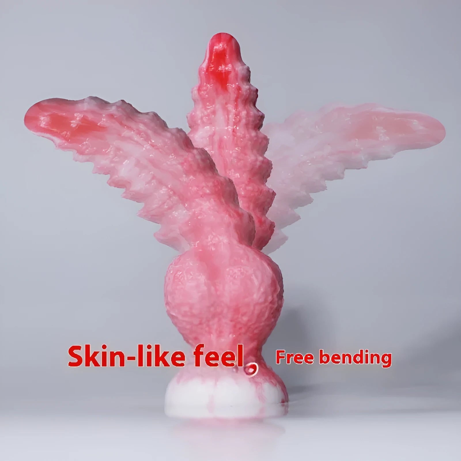 Pink platinum silicone penis-shaped masturbation device for women, showing Berserker S and M size options