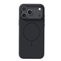 iPhone 17 protective case with frosted matte finish and MagSafe magnetic compatibility in black colour