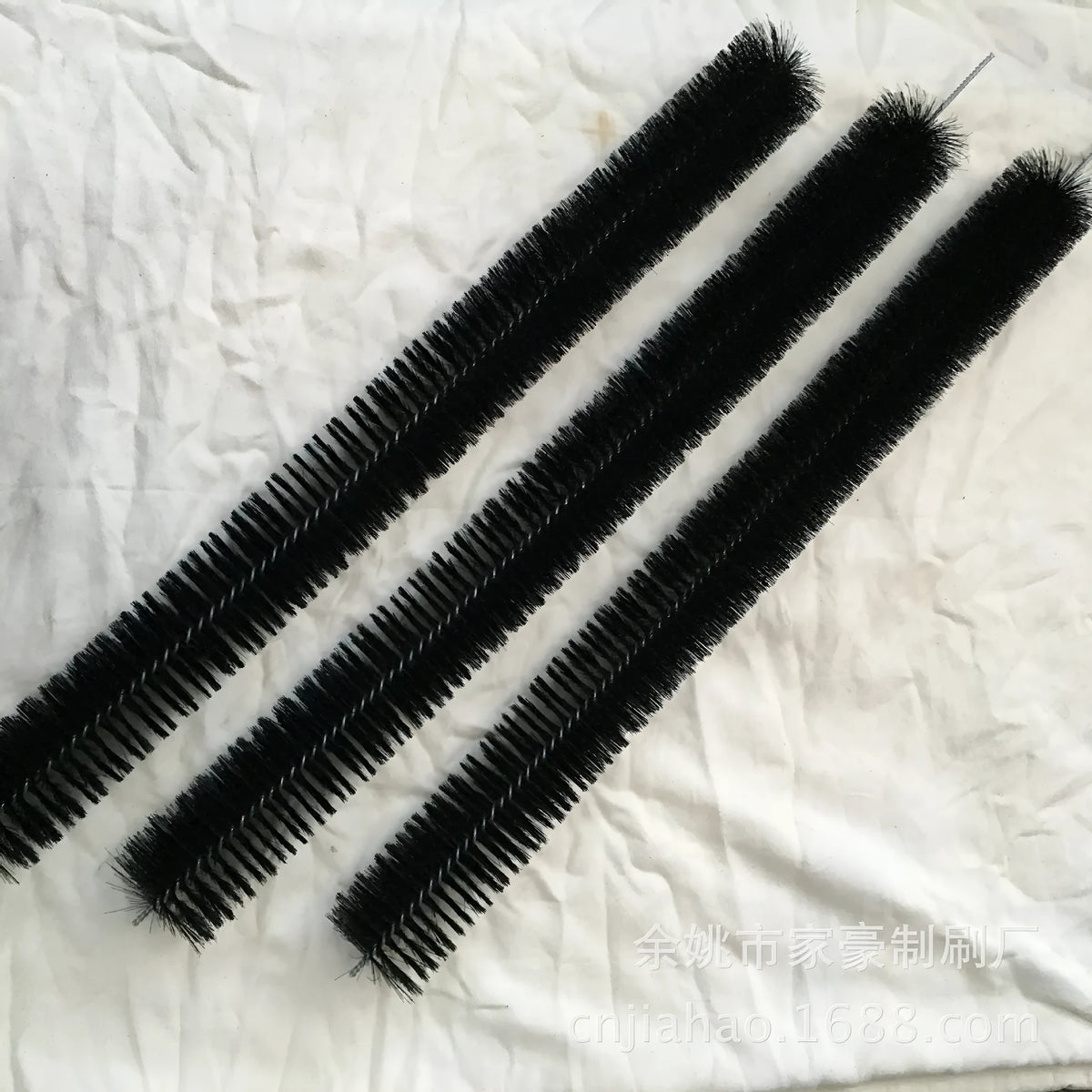 Black roof sink filter brush with PP or nylon bristles, 92cm, 100cm, or 120cm long and 10cm wide