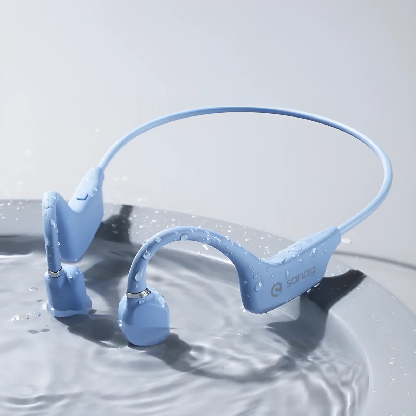 Wireless bone conduction Bluetooth sports headset with hanging neck design in multiple colour options