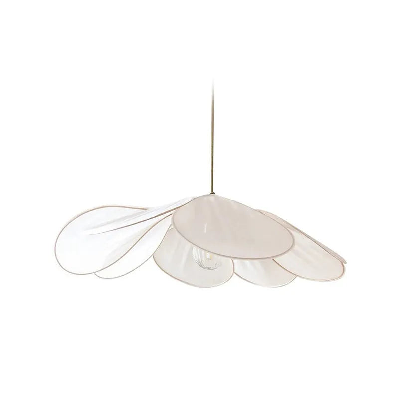 Bohemian style cloth-craft hanging chandelier lamp in a choice of colours and diameters.