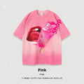 Heavy washed loose street t-shirt with cartoon print in multiple colour options.