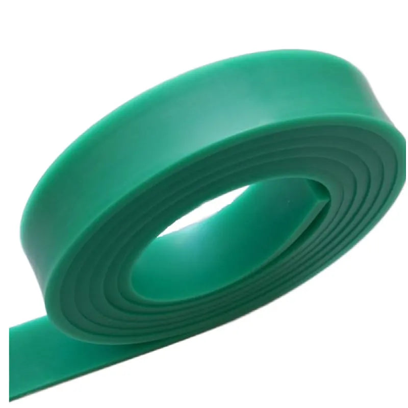 Green aluminum alloy squeegee scraper with metal handle measuring 50cm long