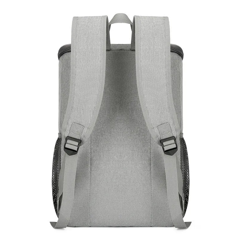 Large capacity outdoor backpack with thermal insulation compartments available in multiple colour combinations