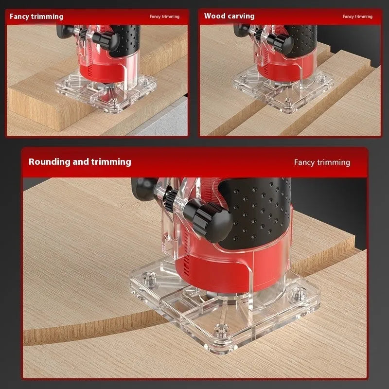Brushless lithium battery trimmer engraving machine bare metal model for woodworking and household use
