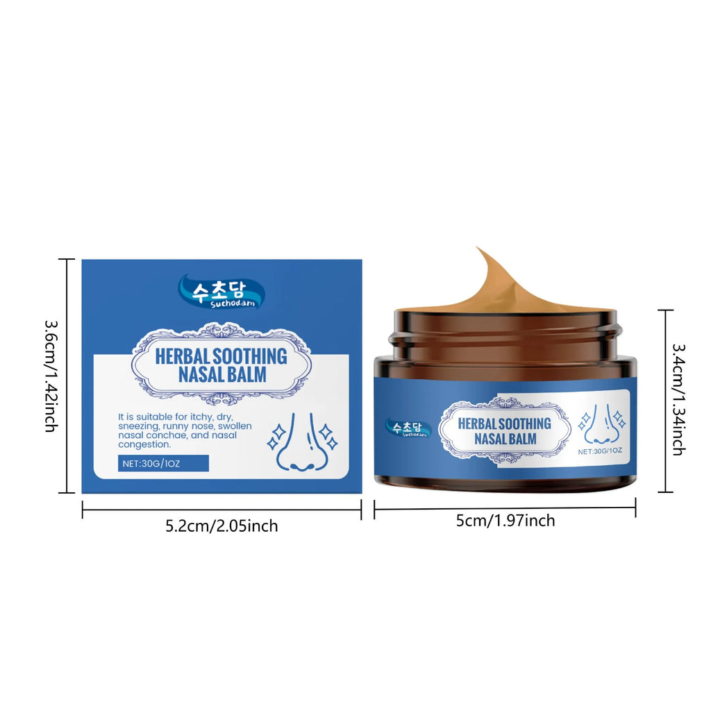 30g tube of nasal care cream with mint xanthium magnolia and cinnamon oil for daily nose cleaning