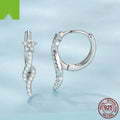 925 silver meteor star earrings for women with electroplated finish in colour SCE1960