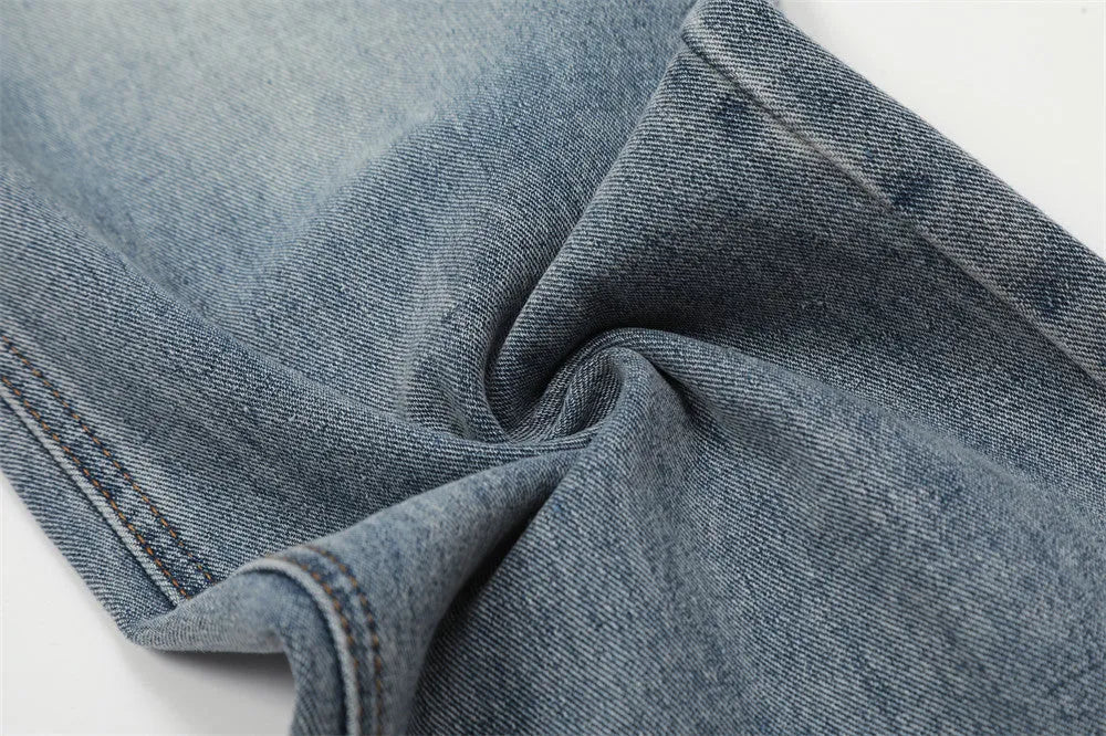 Men's blue cotton denim reverse wear jeans with mid-waist cut, size range S to XXL