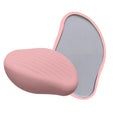 Manual glass hair removal device with nano crystal surface in black matte finish for whole body shaving