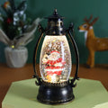 Plastic crystal ball Christmas oil lamp desktop decoration showing snowman and elderly design options