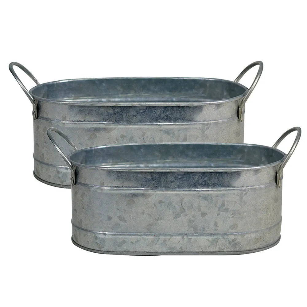 Iron desktop flowerpot for succulents and cacti with corrosion-resistant metal construction