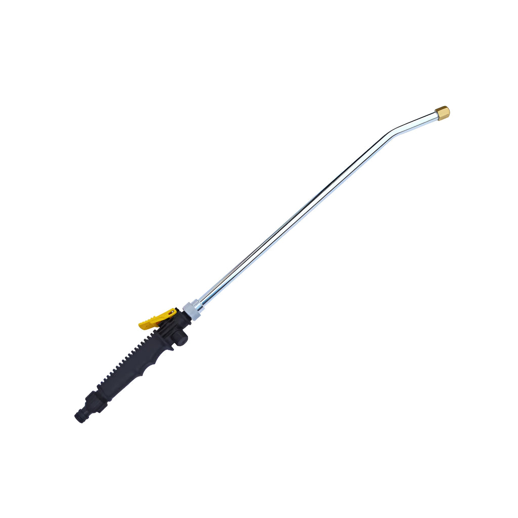 Garden water gun with 18-inch metal barrel and 3/4 GHT connector for high pressure car wash