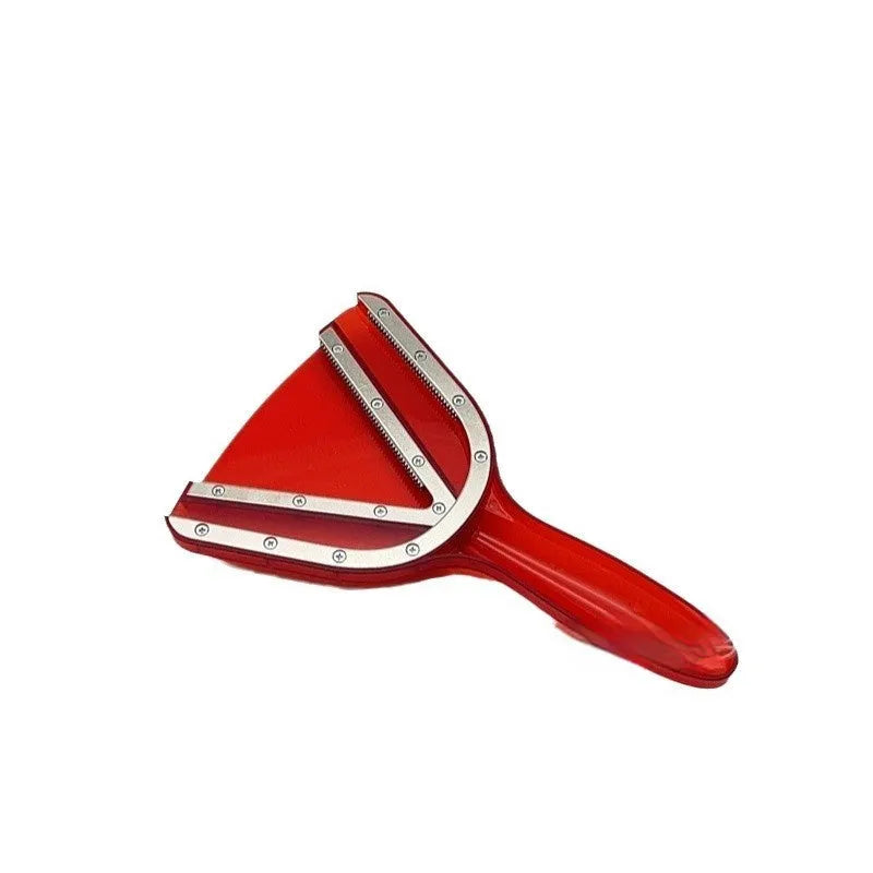 Adjustable telescopic bottle opener with non-slip grip in red ABS plastic
