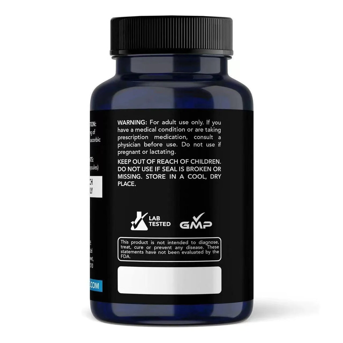 White bottle of Methylene Blue capsules with 60 tablets standard specification supplement
