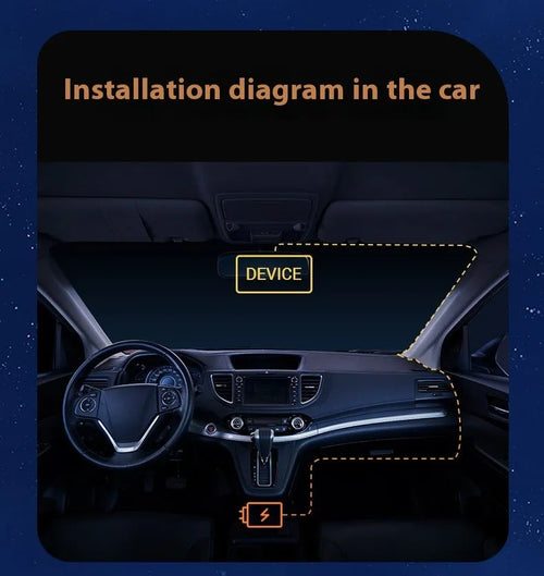 12-inch 2.5K rearview mirror tachograph with 170° wide angle lens, Bluetooth, and touch screen in black plastic housing