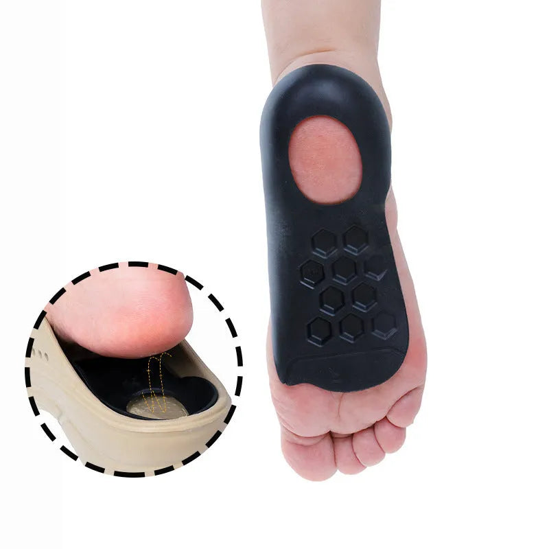 TPR arch support insole with varus correction in white, black and skin colour options