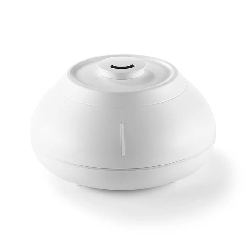 Desktop humidifier with colourful simulation flame LED light and aroma diffuser, black, USB powered, 130ml capacity