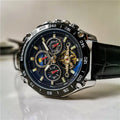 Men's automatic mechanical watch with 12mm steel case in multiple colour options