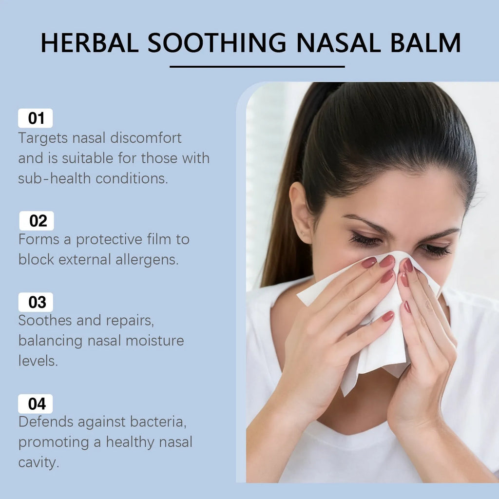 30g tube of nasal care cream with mint xanthium magnolia and cinnamon oil for daily nose cleaning