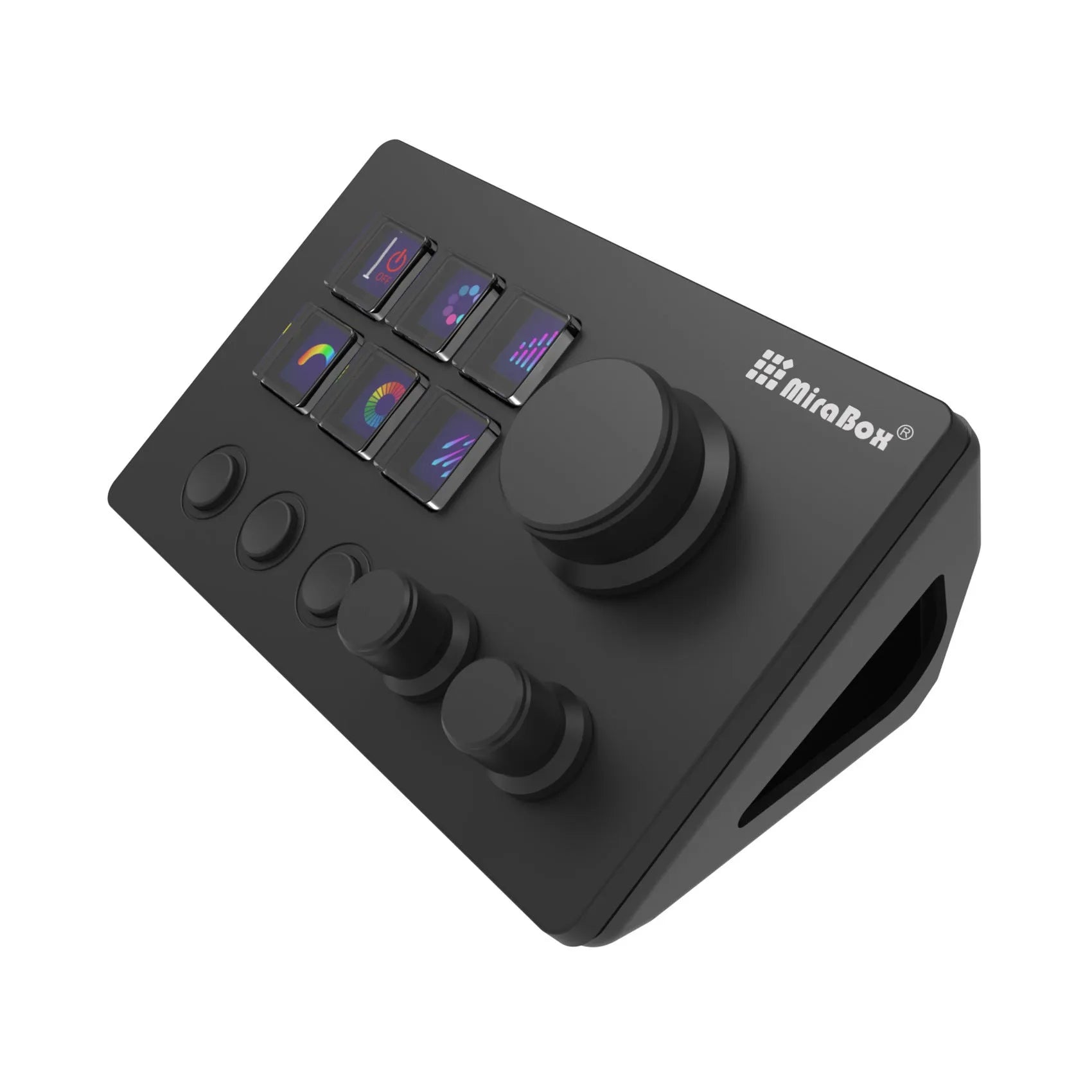Visual Keyboard N3 silicone USB keypad in black and white with 2m cable and mounting bracket