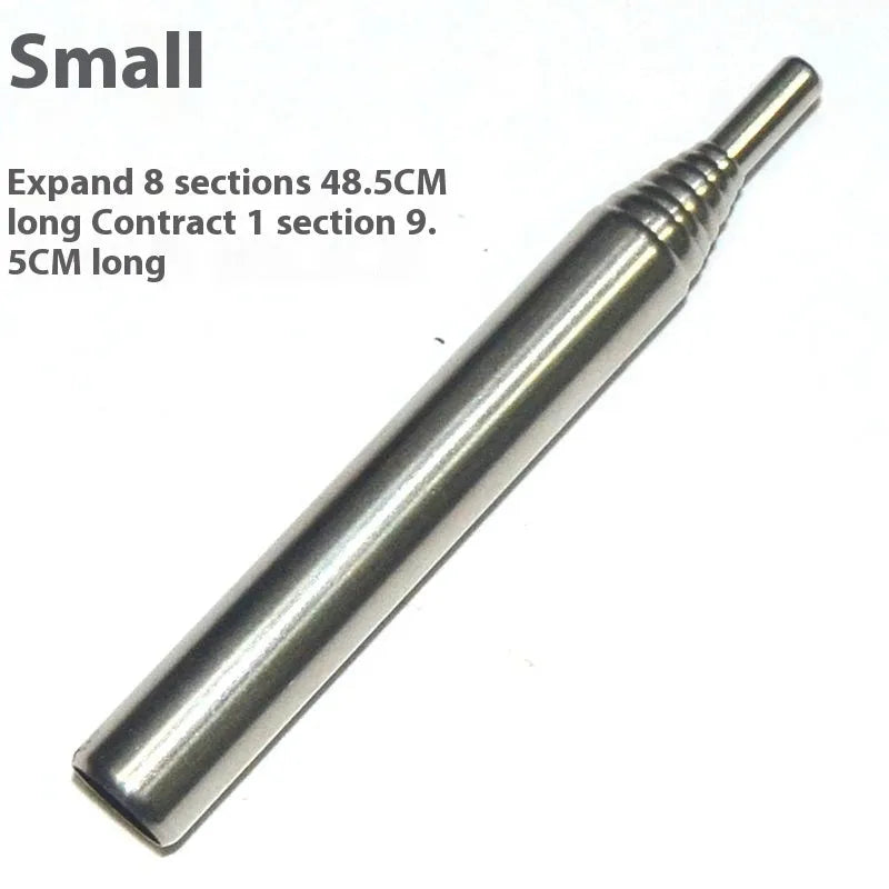 Stainless steel outdoor fire blowing stick for camping picnic cookware in large medium and small sizes