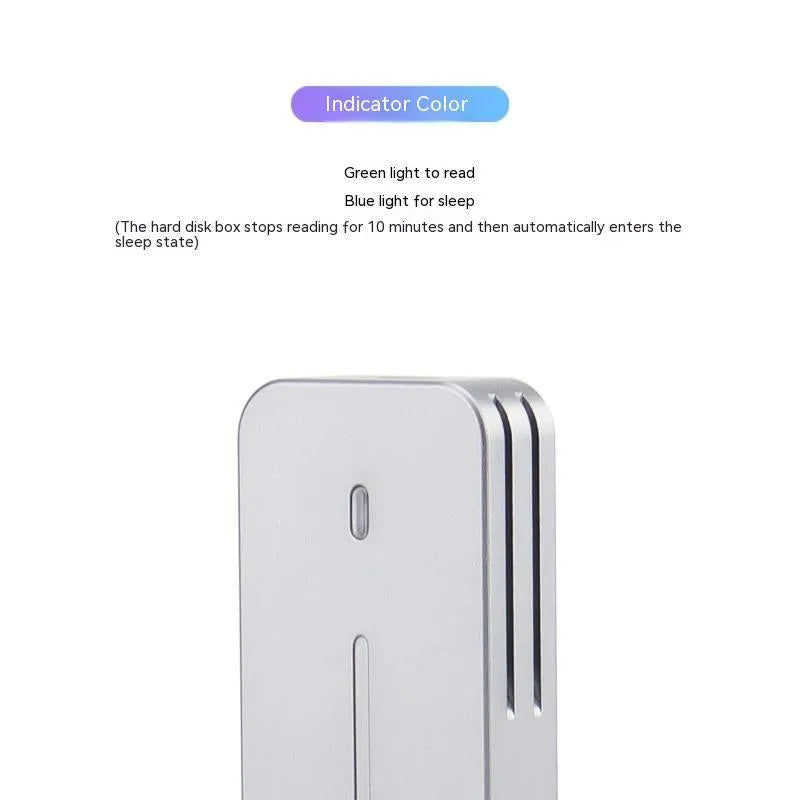Aluminium alloy 10Gbps dual protocol SSD enclosure with CNC shell