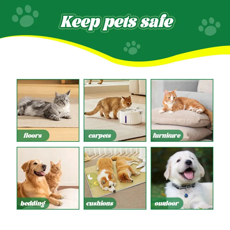 100ml pet skin itching spray bottle for dogs and cats with insect repellent formula